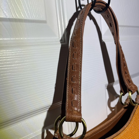 Fossil Relic Belize Woven Straw & Leather Tote NWT - Picture 5 of 12